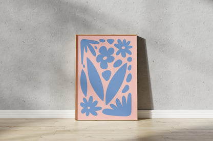 Flower Outline Art -  Abstract Art Print (Digital Download)