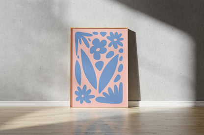 Flower Outline Art -  Abstract Art Print (Digital Download)