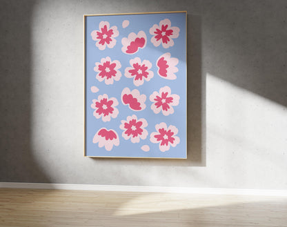 Cherry Blossom Print - Blossom Pattern Print (Digital Download)