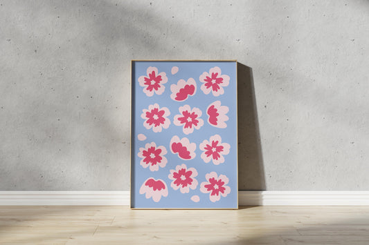 Cherry Blossom Print - Blossom Pattern Print (Digital Download)