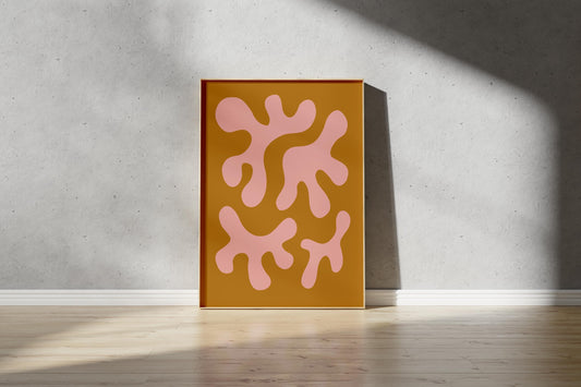 Abstract Cut Out Style Print - Abstract Blob Print (Digital Download)
