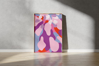 Abstract Petal Print – Abstract Botanical Wall Art (Digital Download)