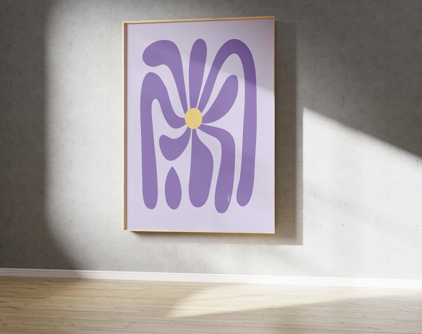 Purple Petal Print - Abstract Flower Art (Digital Download)