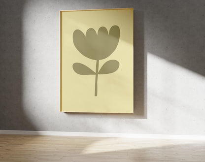 Floral Cut Out Print - Simple Flower Cut-out (Digital Download)