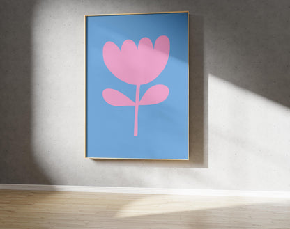 Flower Cut Out Print – Abstract Outline Art (Digital Download)
