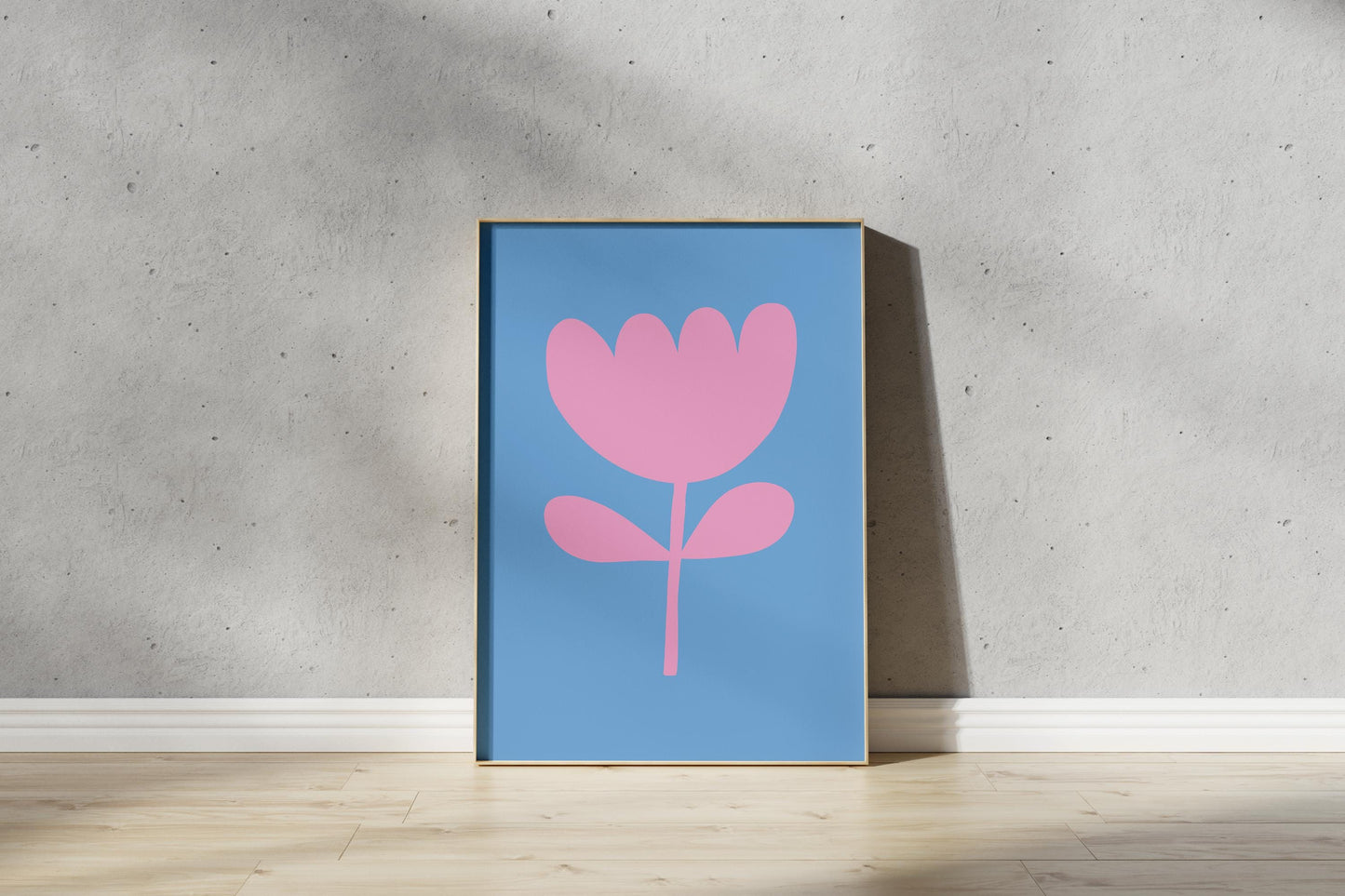 Flower Cut Out Print – Abstract Outline Art (Digital Download)