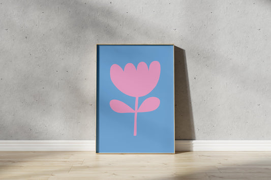 Flower Cut Out Print – Abstract Outline Art (Digital Download)