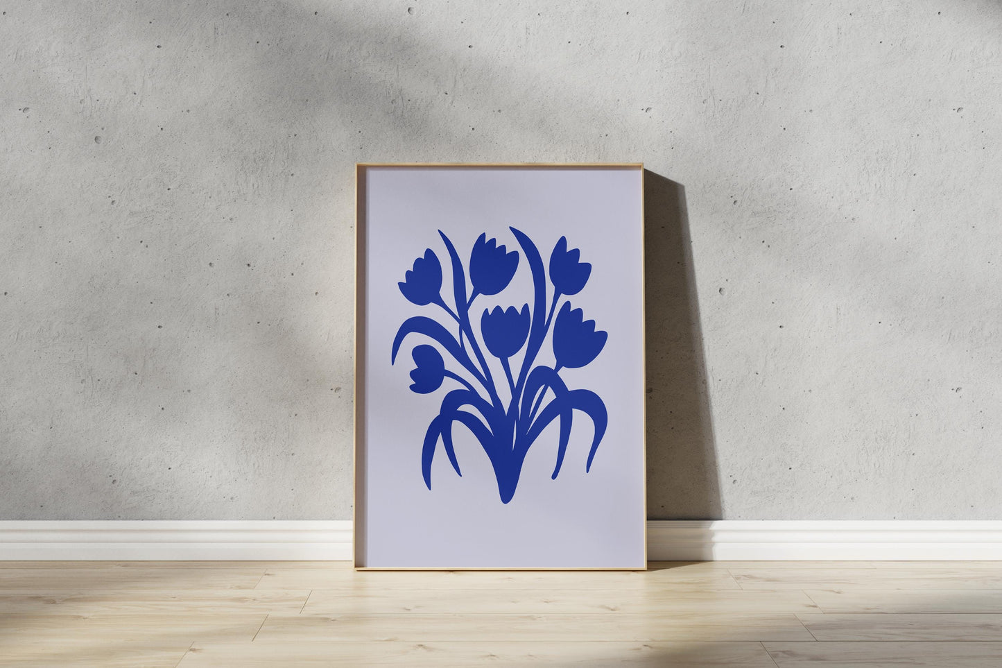 Tulip Bunch Cut Out Art - printable art, abstract art print, abstract art (Digital Download)