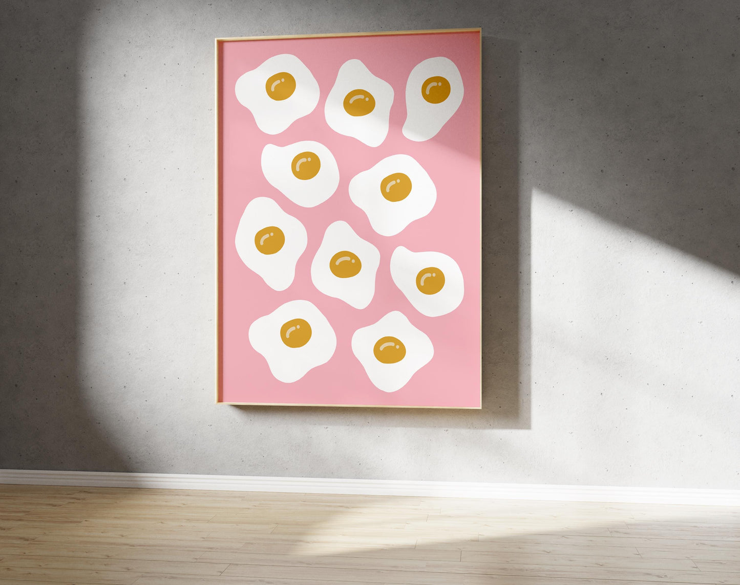 Abstract Egg Pattern Print – Food Illustration (Digital Download)