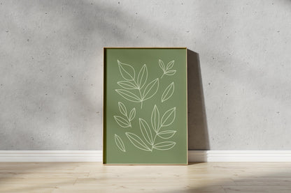 Leaf Print - Nature Inspired Leaf Pattern (Digtial Download)