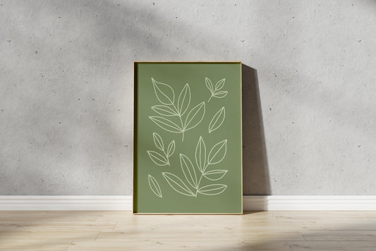 Leaf Print - Nature Inspired Leaf Pattern (Digtial Download)