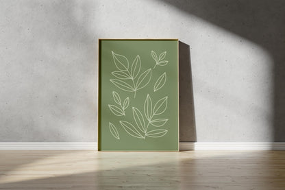 Leaf Print - Nature Inspired Leaf Pattern (Digtial Download)