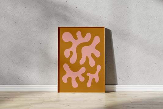 Abstract Cut Out Style Print - Abstract Blob Print (Digital Download)