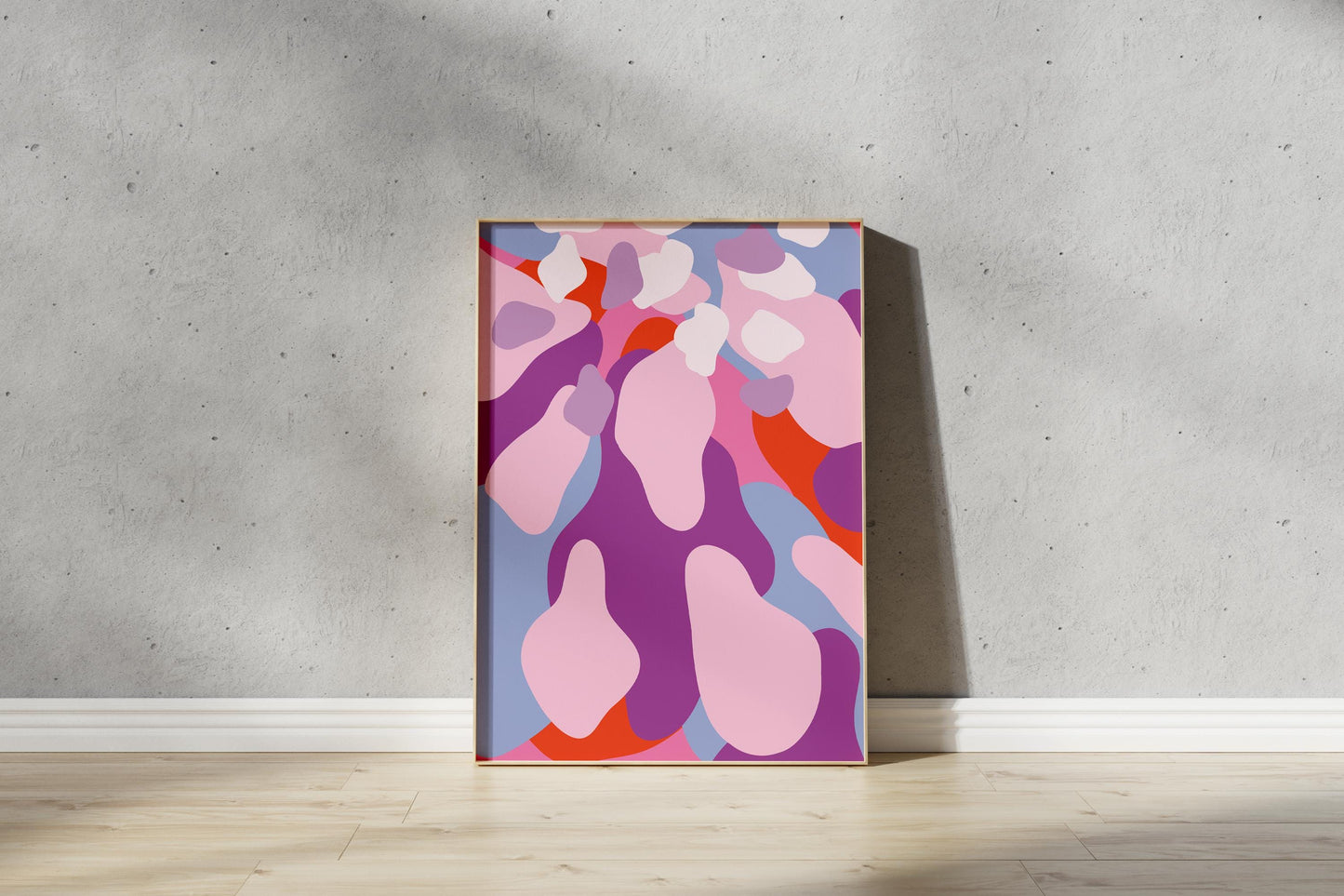 Abstract Petal Print – Abstract Botanical Wall Art (Digital Download)