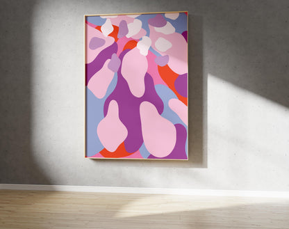 Abstract Petal Print – Abstract Botanical Wall Art (Digital Download)