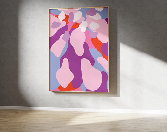 Abstract Petal Print – Abstract Botanical Wall Art (Digital Download)