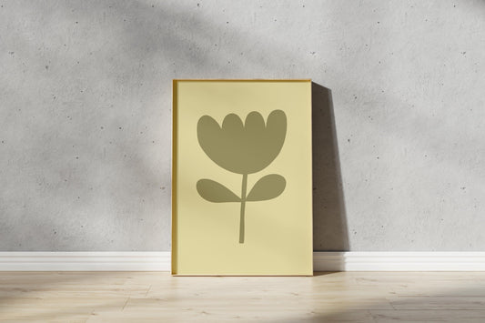 Floral Cut Out Print - Simple Flower Cut-out (Digital Download)